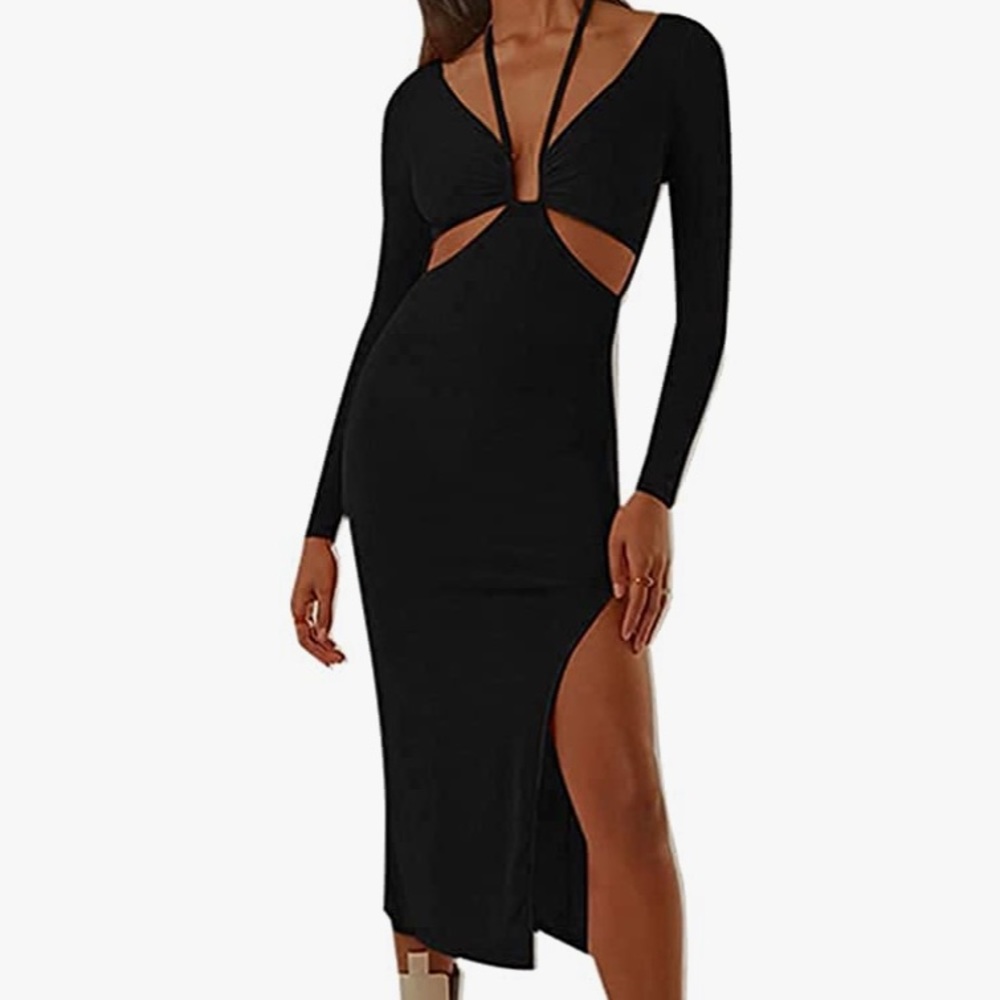 Black Cut Out Dress